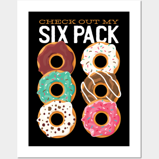 Donut Six Pack - Men's Funny Posters and Art